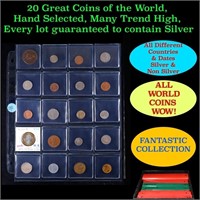 20 Great Coins of the World, hand selected, many t