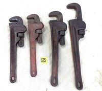 4 Ridgid Pipe Wrenches
