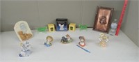 COLLECTABLE STATUES,FRAME,TEA LIGHT HOLDERS & MORE