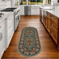 2x5 Antep Rug Non-Skid Oriental, Oval