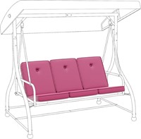 Waterproof 3-Seat Outdoor Swing Cushion