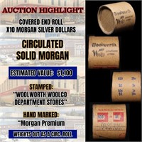 High Value! - Covered End Roll - Marked " Morgan R