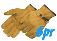6pr LG Leather Driver Glove with Keystone Thumb