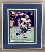 A Framed Signed Emmit Smith Photo Dallas Cowboys