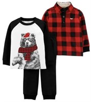 Carters 24 Month  Boys Outfit Fleece 3Pc