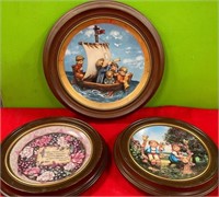 N - LOT OF 3 COLLECTIBLE PLATES (P42)