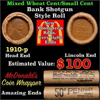 Lincoln Wheat Cent 1c Mixed Roll Orig Brandt McDon