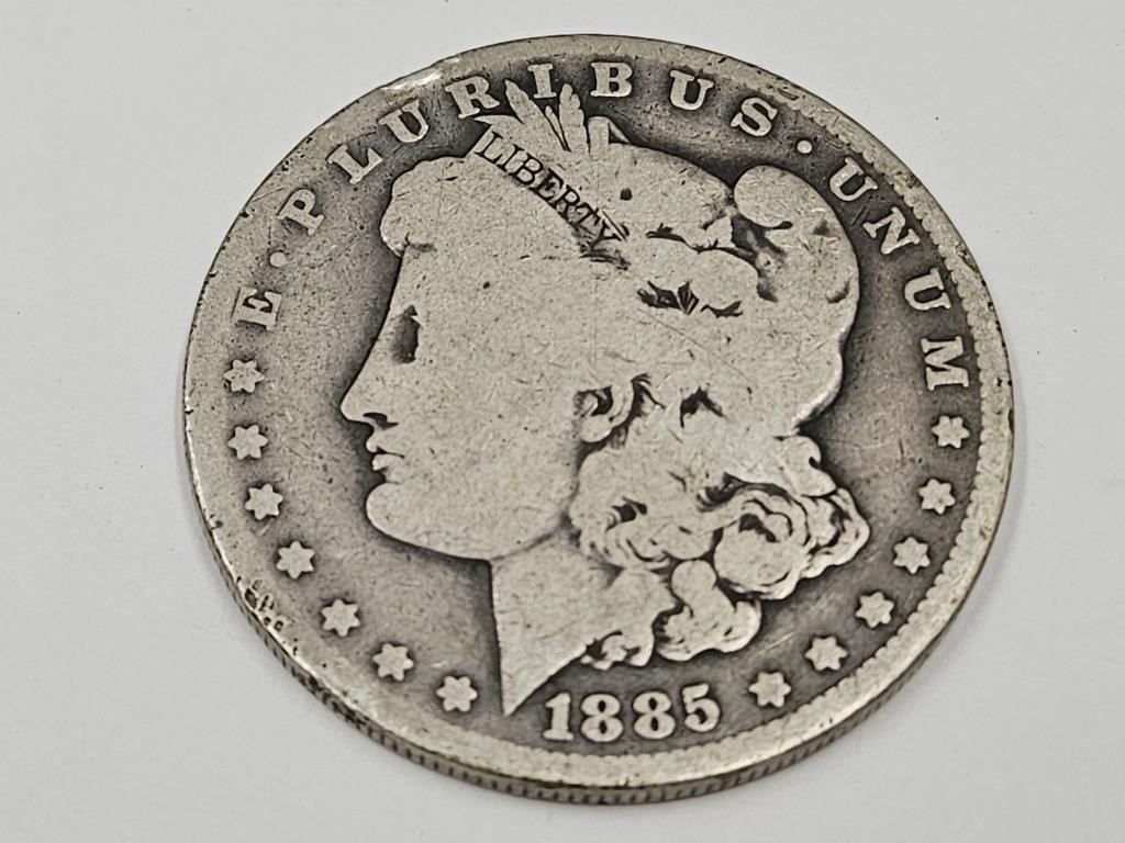 1885 O Morgan Silver Dollar Coin