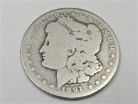 1891 Morgan Silver Dollar Carson City Coin