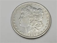 1893 Morgan Silver Dollar Coin