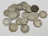 20 Buffalo Nickel Nickels Coins