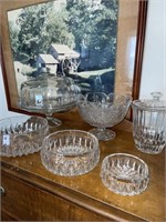 3-Diamond Point-Indiana Glass Dessert Bowls,
