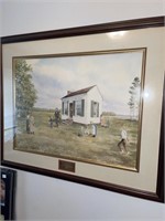 A Day At Mr Timrod’s School 1857 Framed Picture