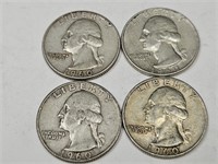 1960 D Silver Washington Quarters