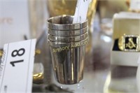 SILVERPLATED SHOT GLASSES