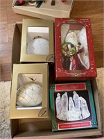 Polish Christmas ornaments and Santa hand blown
