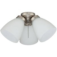 Hampton Bay 3-Light Brushed Nickel Ceiling Fan