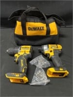 2 Pack Dewalt Cordless Drill Driver 1/2 - 1/4