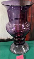 N - LAVENDER GLASS VASE 13.5"T (G95)