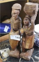 CARVED WOODEN FIGURINES