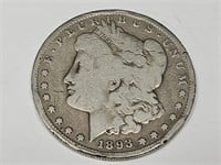 1893 S  Silver Morgan Coin