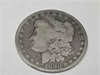 1880   Silver Morgan Carson City Coin