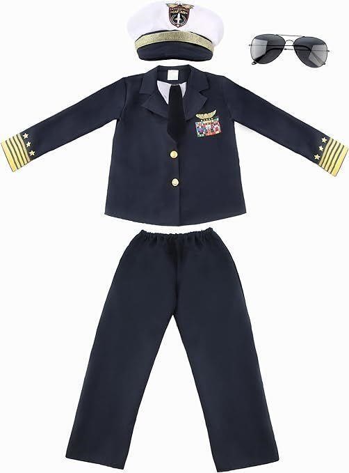 5 Pcs Kids Navy Costume