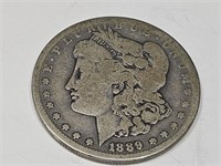 1889 Carson City  Silver Morgan Dollar  Coin