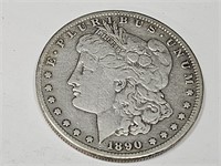 1890 Carson City   Silver Morgan Dollar  Coin
