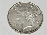 1922  Peace Silver Dollar Coin