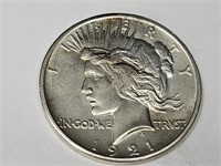 1921  Peace Silver Dollar Coin