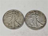 1946 D S Walking Liberty Silver Half Dollar