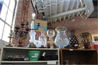 LARGE LOT - CANDLE HOLDERS - LAMP