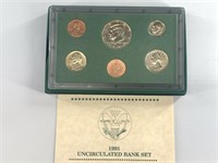 1991 Unc. Coin set,
