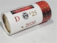 2020 American Innovation Coin Roll   $25