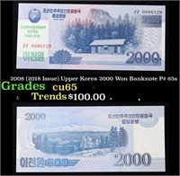 2008 (2018 Issue) Upper Korea 2000 Won Banknote P#