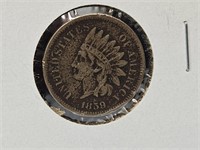 1859 Indian Head Penny Coin