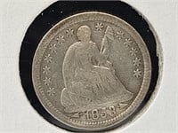 1853 Arrows  Half Silver Dime Coin