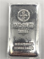 10 Troy oz. bar of .999 fine silver from Red River