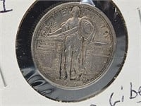 1917 Type 1 Standing Liberty Silver Quarter Coin