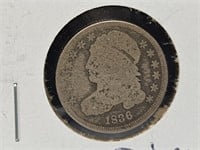 1836 Silver Bust Dime Coin