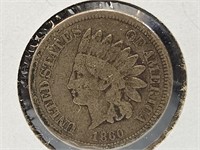 1860 Indian Head Penny Coin