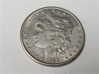 1891 S Silver Morgan Dollar Coin