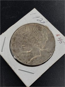 1923 Silver Peace dollar