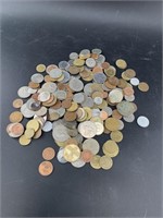 Large bag of foreign coins