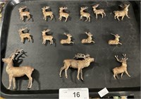 Vienna Bronze Austrian Deer Figures.