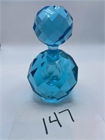 Czech Blue Perfume Bottle & Top