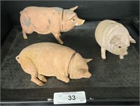 German Paper Mache Pig Candy Containers.
