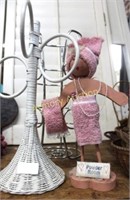 TOWEL HANGER - TISSUE STAND - DOLL