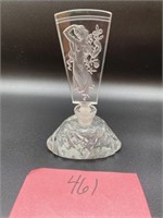 Cz Clear Perfume Bottle and Intaglio Woman Top